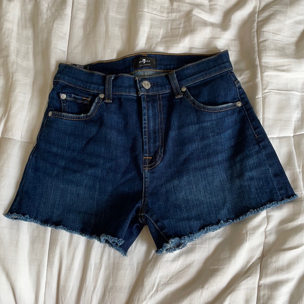 7 for all mankind high waisted shorts